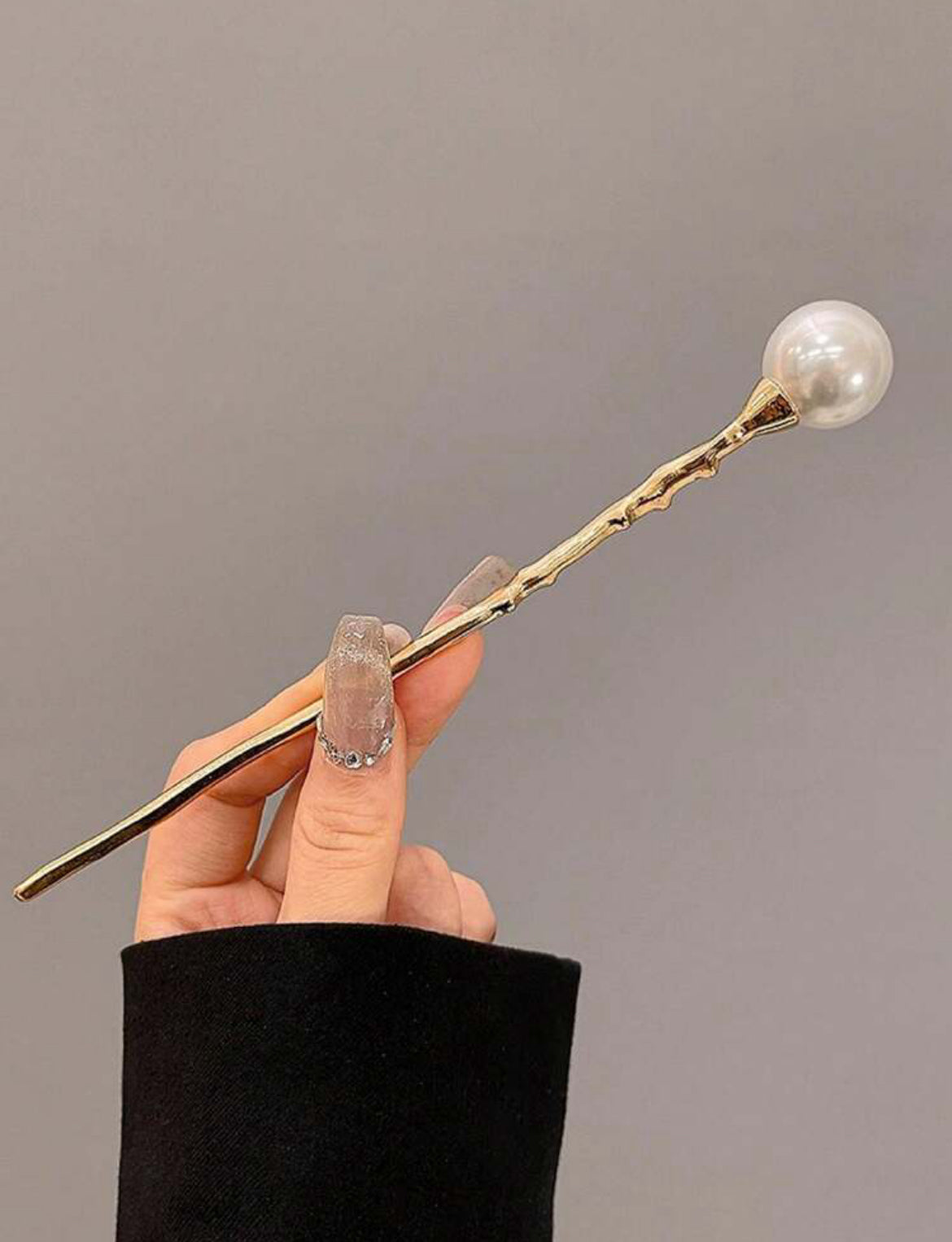 Palito para el cabello dorado X2