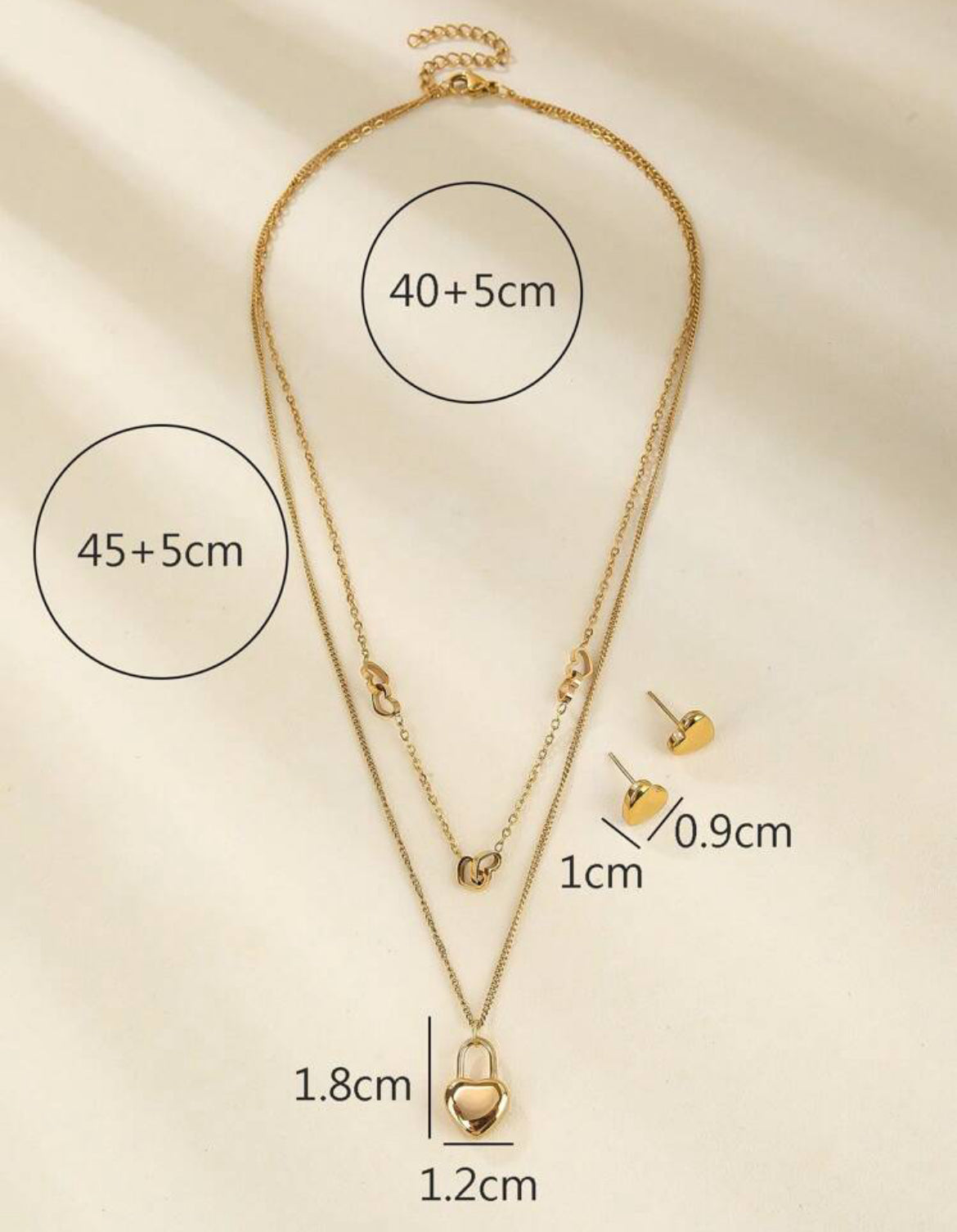 Conjunto collar y zarcillos E28