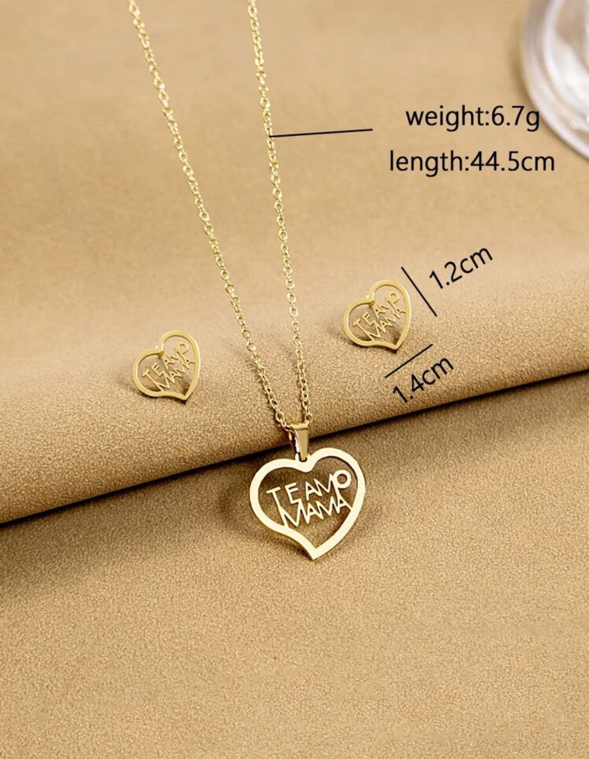 Conjunto collar y zarcillos E40