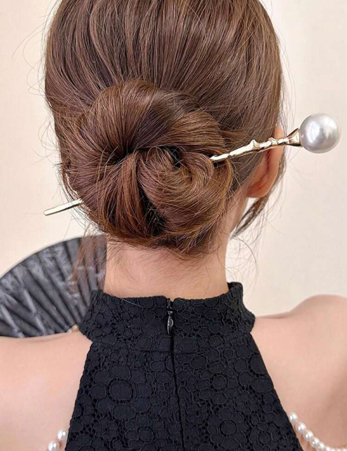 Palito para el cabello dorado X2